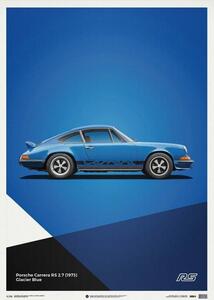 Druk artystyczny Porsche 911 Rs - Blue - Limited Poster, Automobilist