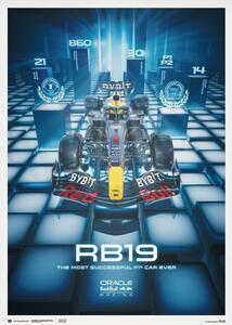 Druk artystyczny Oracle Red Bull Racing - RB19 - The Most Successful F1 Car Ever - 2023, Automobilist