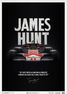 Druk artystyczny McLaren M23 - James Hunt - Quote - Japanese Gp - 1976 - Limited Poster, Automobilist