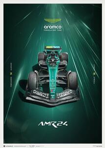 Druk artystyczny Aston Martin Aramco Formula One Team - AMR24 - Hyper-Focus - 2024, Automobilist