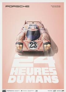 Druk artystyczny Porsche 917 20 - Pink Pig - 24h Le Mans - 1971 Limited Poster Re-edition, Automobilist