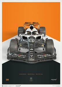 Druk artystyczny McLaren Formula 1 Team - Oscar Piastri - The Triple Crown Livery - 60th Anniversary - 2023, Automobilist