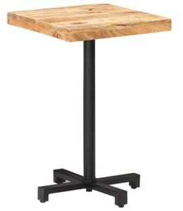 Stolik bistro, kwadratowy, 50x50x75 cm, surowe drewno mango