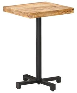 Stolik bistro, kwadratowy, 50x50x75 cm, surowe drewno mango