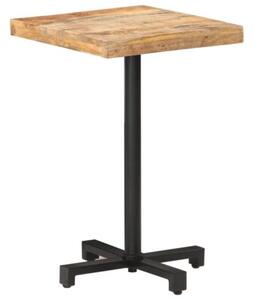 Stolik bistro, kwadratowy, 50x50x75 cm, surowe drewno mango