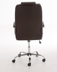 Krzesło biurowe Abrama brązowe