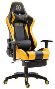 Krzesło biurowe Abramina czarny/żółty