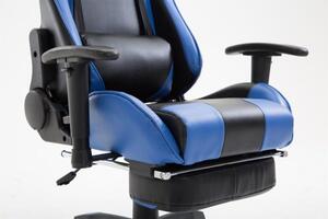 Krzesło biurowe Abramina czarno/niebieskie