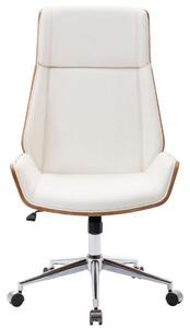 Krzesło biurowe Accursia orzech/biały