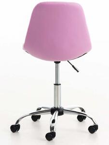 Krzesło biurowe Achillina różowe