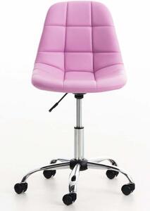 Krzesło biurowe Achillina różowe