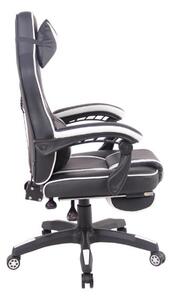Krzesło biurowe Adalgisa czarno-białe