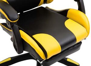 Krzesło biurowe Adalinda czarny/żółty