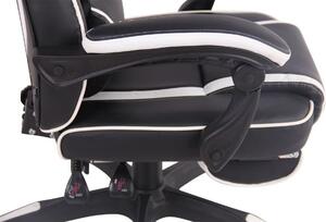 Krzesło biurowe Adalgisa czarno-białe