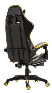 Krzesło biurowe Adalinda czarny/żółty