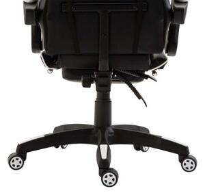 Krzesło biurowe Adalinda czarno-białe