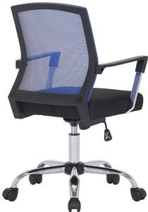 Krzesło biurowe Adelmira czarno/niebieskie