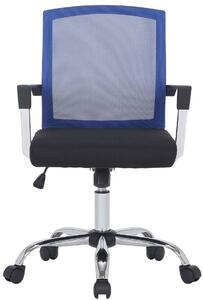 Krzesło biurowe Adelmira czarno/niebieskie