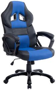 Krzesło biurowe Adina czarno/niebieskie