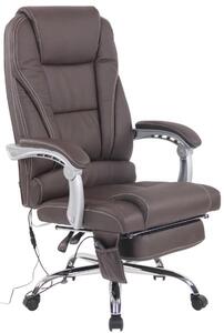 Krzesło biurowe Adigina brązowe