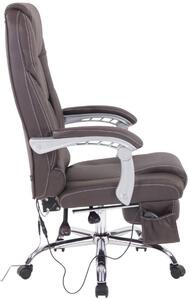 Krzesło biurowe Adigina brązowe