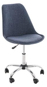 Krzesło biurowe Adinolfa niebieskie