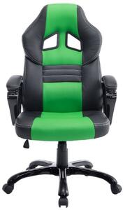Fotel biurowy Adina czarny/zielony