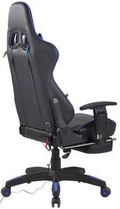 Krzesło biurowe Africana czarno/niebieskie