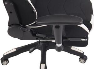 Krzesło biurowe Afrodite czarno-białe