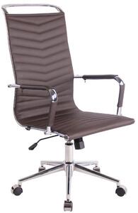 Krzesło biurowe Dillon brązowe