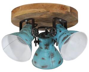 Lampa sufitowa, 25 W, postarzany niebieski, 35x35x25 cm, E27