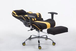 Fotel biurowy Amabile racing czarny/żółty