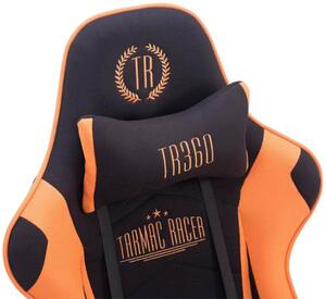 Krzesło biurowe Amanda racing czarny/pomarańczowy