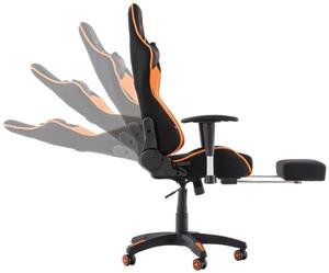 Krzesło biurowe Amanda racing czarny/pomarańczowy