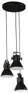 Lampa wisząca, 25 W, czarna, 30x30x100 cm, 17 cm, E27