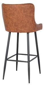 Brązowe krzesło barowe Ilvia