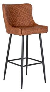 Brązowe krzesło barowe Ilvia