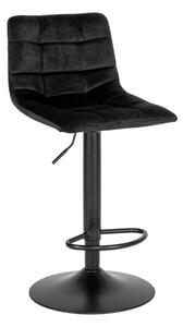 Czarne krzesło barowe Izolda