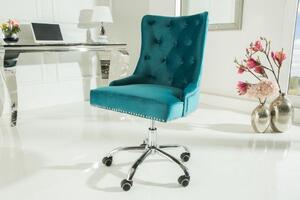 Krzesło biurowe Cadira turkusowy