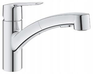 Bateria kuchenna stojca Grohe Eurosmart srebrny