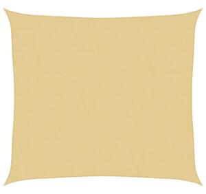 Żagiel przeciwsłoneczny, piaskowy, 3x2,5 m, 100% poliester