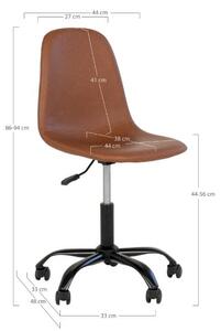 Brązowe krzesło biurowe Lapa