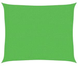 Żagiel przeciwsłoneczny, 160 g/m², jasnozielony, 2,5x3 m, hdpe