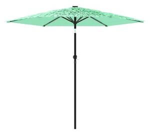 Parasol ogrodowy na stalowym słupku, zielony, 268x268x226 cm