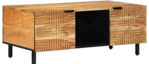 Stolik kawowy brÄ zowy 100 x 54 x 40 cm lite drewno akacjowe