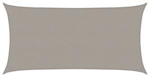 Żagiel przeciwsłoneczny, 160 g/m², jasnoszary, 2,5x4,5 m, hdpe