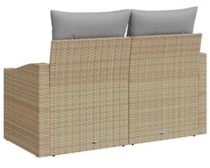 Sofa ogrodowa z poduszką 123 x 62 x 69 cm polirattan