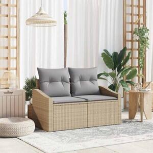 Sofa ogrodowa z poduszką 123 x 62 x 69 cm polirattan