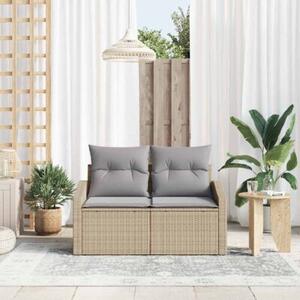 Sofa ogrodowa z poduszką 123 x 62 x 69 cm polirattan