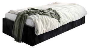 Czarne tapicerowane łóżko tapczan Lenny 6X - 3 rozmiary